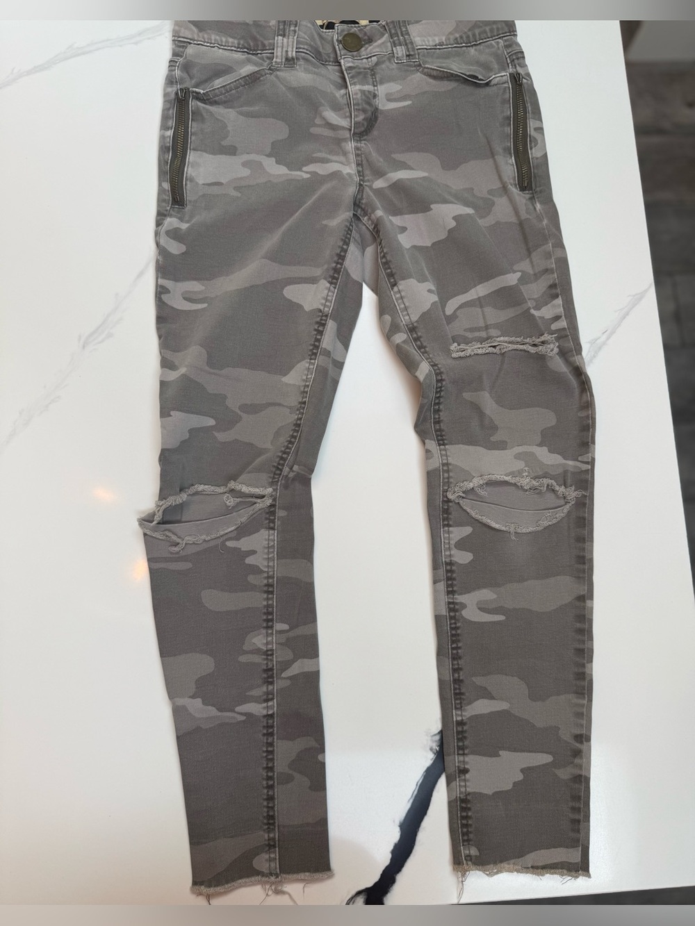 Democracy Ab Technology Jeans Cargo Utility Paint Splatter Denim size 4 size 6